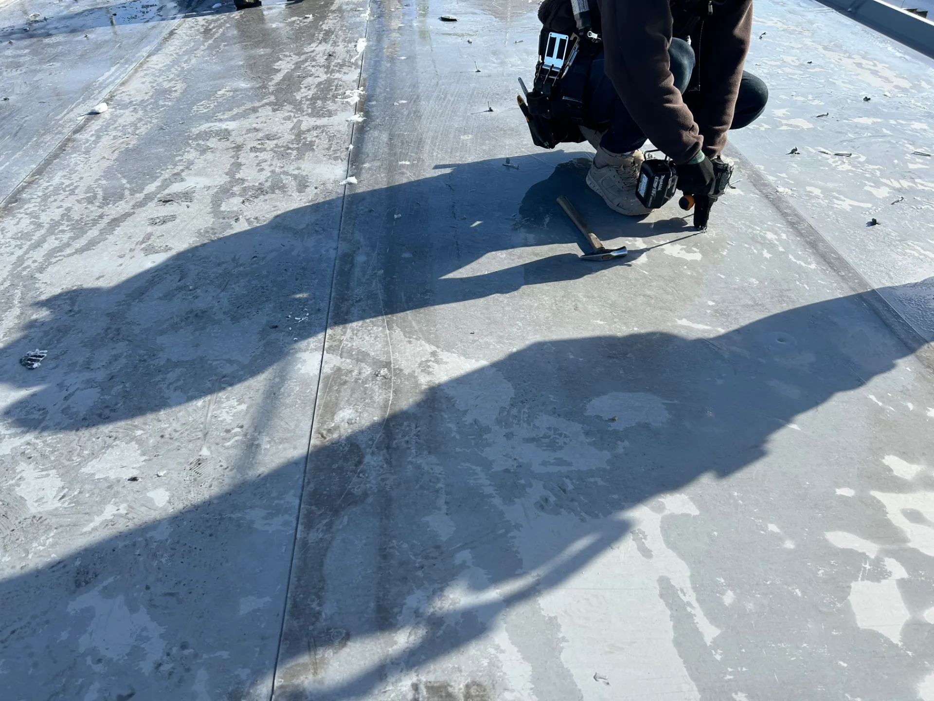 施工前の屋根上状況